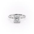 The Patricia Set With A 3 Carat Princess Lab Diamond For Discount