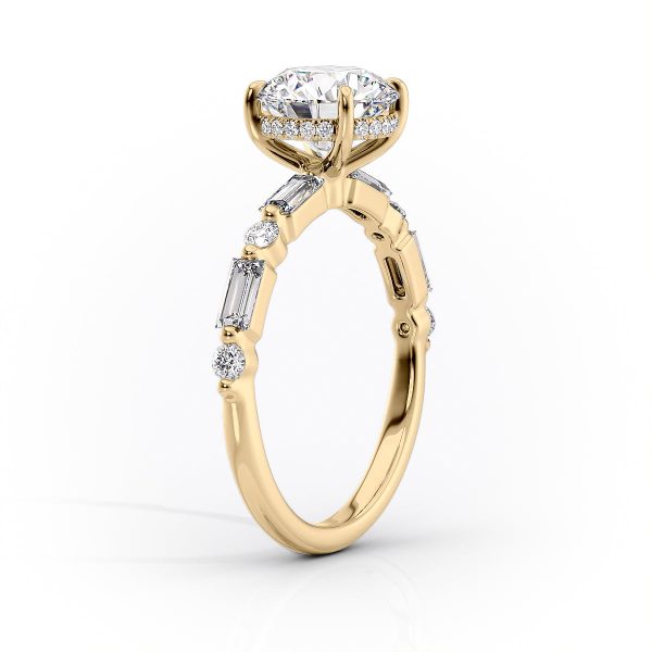 The Patricia Set With A 1.5 Carat Oval Lab Diamond Cheap