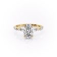 The Patricia Set With A 1 Carat Oval Lab Diamond Hot on Sale