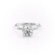 The Samantha Set With A 2 Carat Round Lab Diamond on Sale