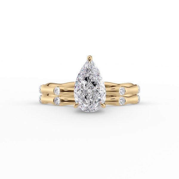 The Samantha Set With A 2.5 Carat Pear Lab Diamond Online