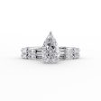 The Patricia Set With A 3 Carat Pear Lab Diamond For Discount