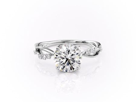 The Daisy Set With A 3 Carat Round Lab Diamond Cheap