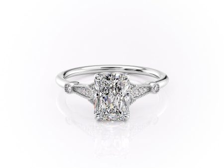 The Stephanie Set With A 3 Carat Radiant Lab Diamond Online Sale