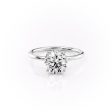 The Sandra Set With A 2.5 Carat Round Lab Diamond For Cheap