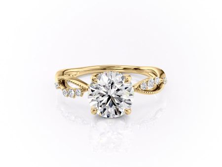 The Daisy Set With A 1 Carat Round Lab Diamond For Discount