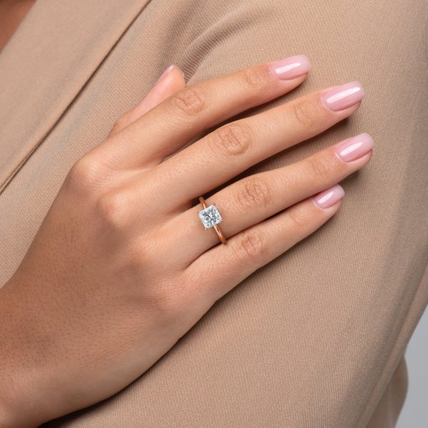 The Sandra Set With A 3 Carat Princess Lab Diamond For Discount