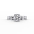 The Patricia Set With A 2 Carat Elongated Cushion Lab Diamond on Sale