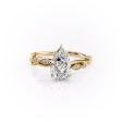 The Robin Set With A 2.5 Carat Pear Lab Diamond Hot on Sale