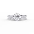 The Cameron Set With A 2.5 Carat Round Lab Diamond For Sale