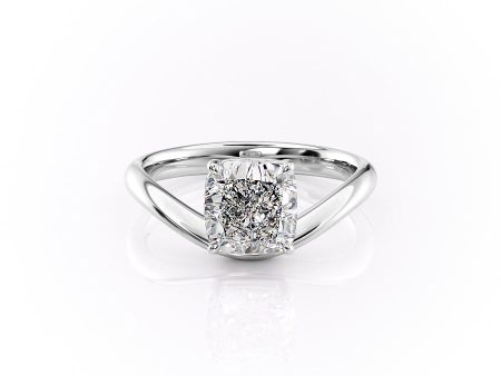 The Berta Set With A 1.5 Carat Cushion Lab Diamond Cheap