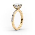 The Marilyn Set With A 2.5 Carat Oval Lab Diamond on Sale