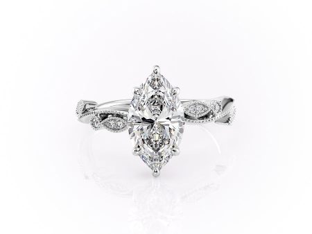 The Robin Set With A 1 Carat Marquise Lab Diamond Cheap