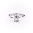 The Katelyn Set With A 1 Carat Elongated Cushion Lab Diamond For Sale