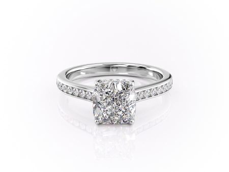 The Cameron Set With A 2.5 Carat Cushion Lab Diamond Online Hot Sale