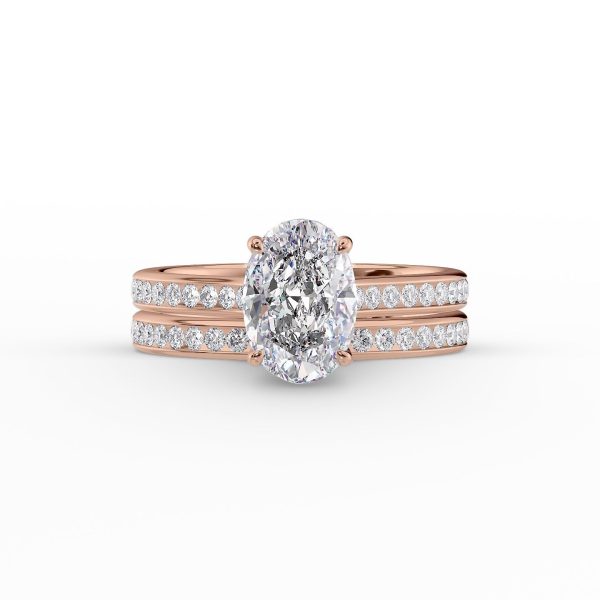 The Cameron Set With A 2.5 Carat Oval Lab Diamond Online Hot Sale