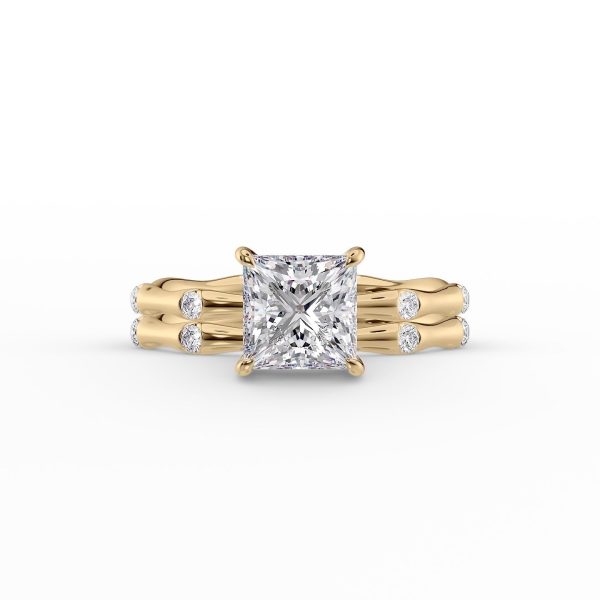 The Samantha Set With A 1 Carat Princess Lab Diamond Online Sale