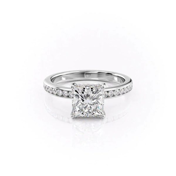 The Marilyn Set With A 2.5 Carat Princess Lab Diamond Online Sale