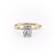 The Nicole Set With A 1.5 Carat Elongated Cushion Lab Diamond For Discount