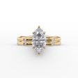 The Samantha Set With A 3 Carat Marquise Lab Diamond For Discount