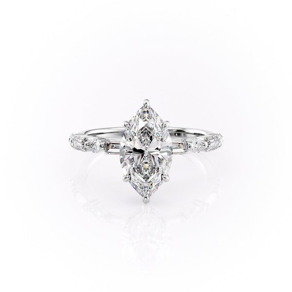 The Patricia Set With A 1.5 Carat Marquise Lab Diamond Discount