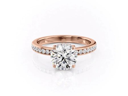 The Marilyn Set With A 3 Carat Round Lab Diamond Cheap