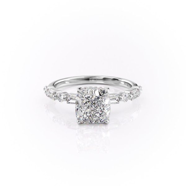 The Patricia Set With A 1 Carat Cushion Lab Diamond Discount