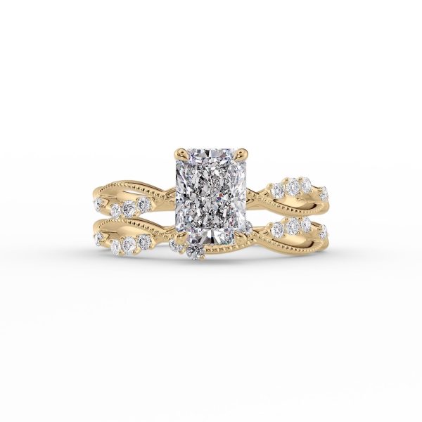 The Daisy Set With A 3 Carat Radiant Lab Diamond Discount