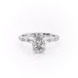 The Patricia Set With A 3 Carat Oval Lab Diamond on Sale