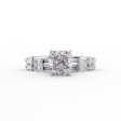 The Patricia Set With A 2.5 Carat Cushion Lab Diamond For Discount