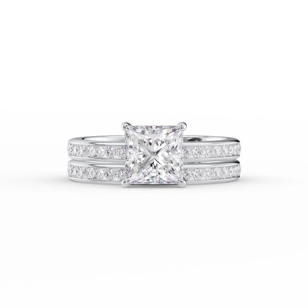 The Marilyn Set With A 2.5 Carat Princess Lab Diamond Online Sale