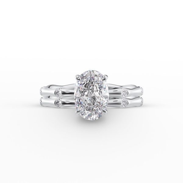 The Samantha Set With A 3 Carat Oval Lab Diamond Online Hot Sale