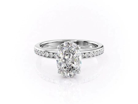 The Marilyn Set With A 2 Carat Oval Lab Diamond Sale