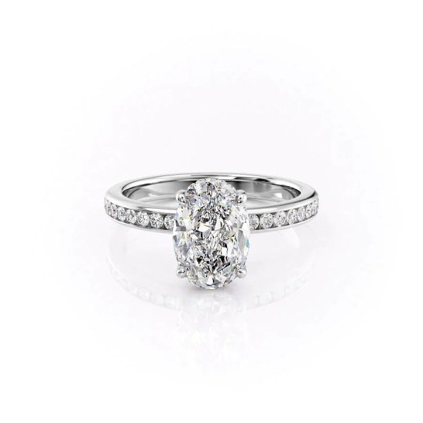 The Marilyn Set With A 2 Carat Oval Lab Diamond Sale