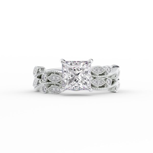 The Robin Set With A 1 Carat Princess Lab Diamond Cheap