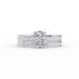 The Cameron Set With A 1 Carat Elongated Cushion Lab Diamond Supply