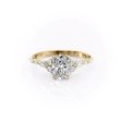 The Kristen Set With A 1.5 Carat Elongated Cushion Moissanite on Sale