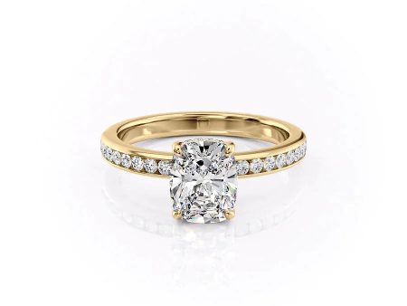 The Marilyn Set With A 1 Carat Elongated Cushion Lab Diamond Cheap