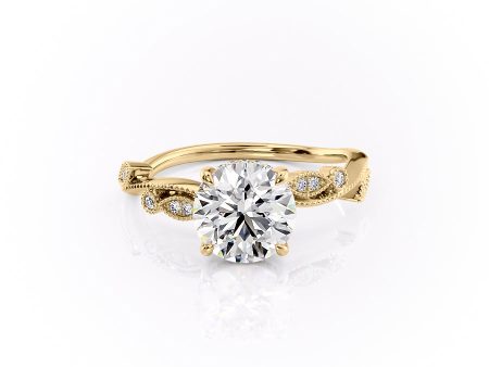 The Robin Set With A 2.5 Carat Round Lab Diamond Online Sale