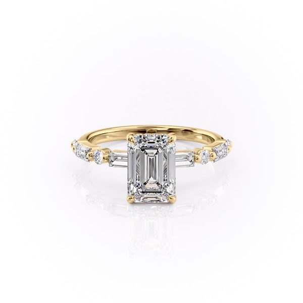 The Patricia Set With A 2 Carat Emerald Lab Diamond For Discount