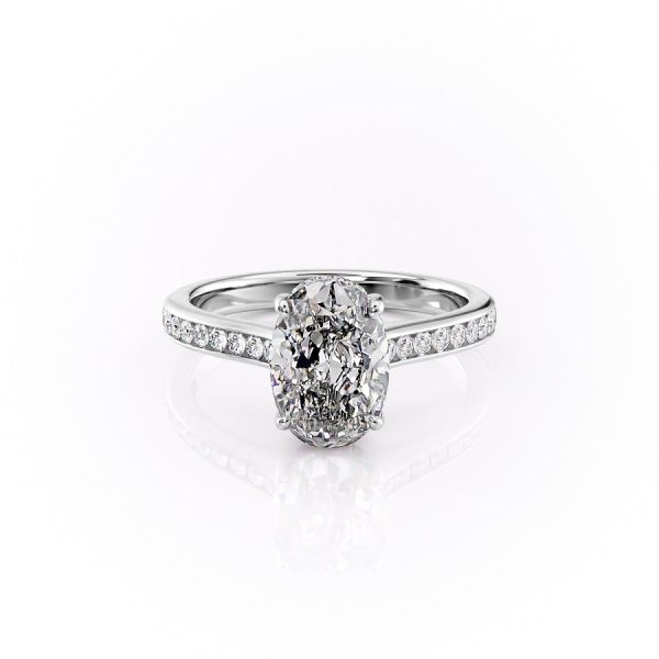 The Cameron Set With A 1 Carat Oval Lab Diamond Online Hot Sale