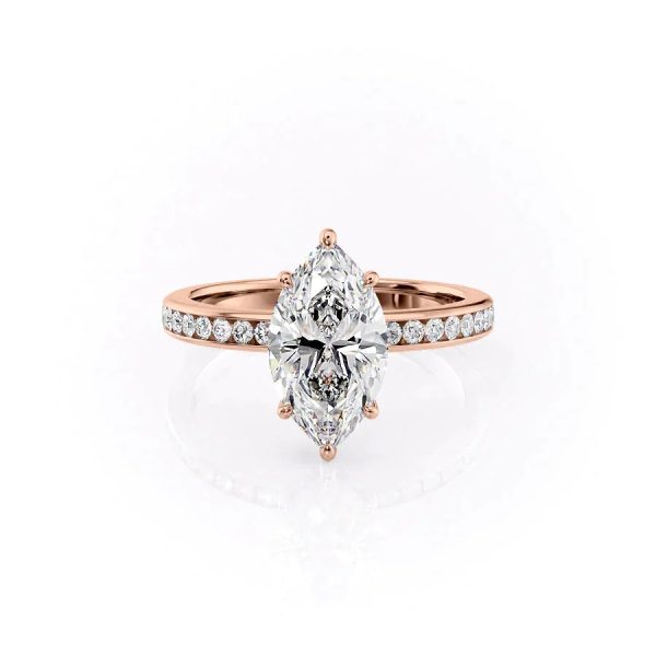 The Marilyn Set With A 2 Carat Marquise Lab Diamond Hot on Sale