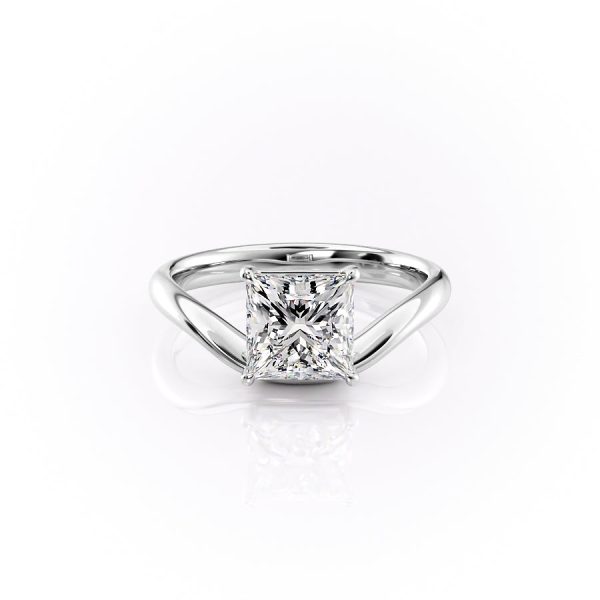 The Berta Set With A 3 Carat Princess Lab Diamond Hot on Sale