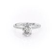 The Pave Lexie Set With A 3 Carat Oval Lab Diamond Online Hot Sale