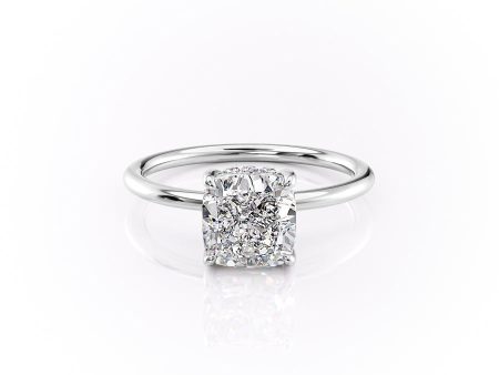 The Sandra Set With A 1.5 Carat Cushion Lab Diamond For Cheap