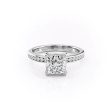 The Marilyn Set With A 1.5 Carat Princess Lab Diamond Online Hot Sale