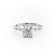 The Patricia Set With A 2.5 Carat Cushion Lab Diamond For Discount