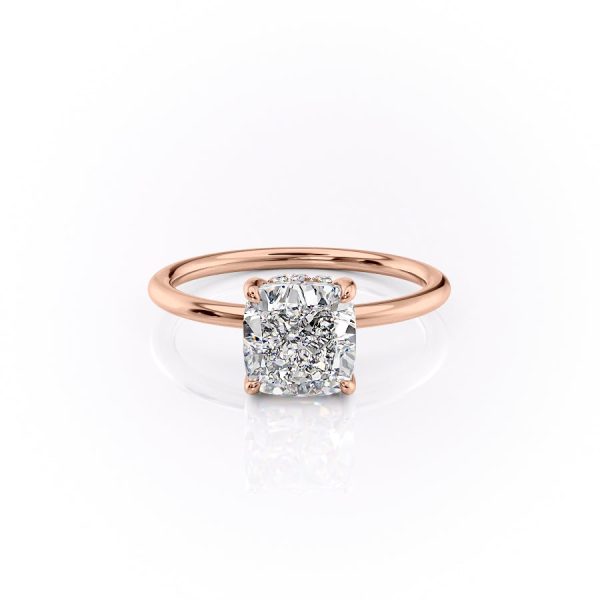 The Sandra Set With A 1 Carat Cushion Lab Diamond on Sale