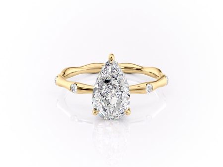 The Samantha Set With A 1 Carat Pear Lab Diamond Cheap