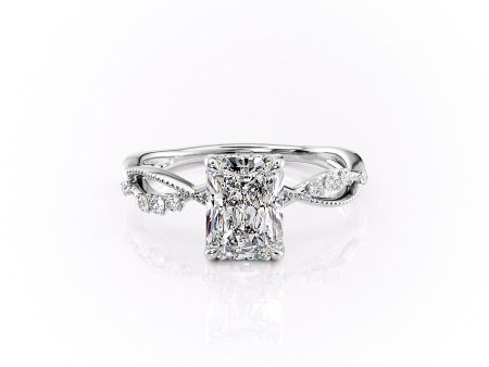 The Daisy Set With A 2 Carat Radiant Lab Diamond Cheap